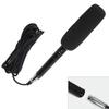 Black HighSensitivity Interview Microphone Wired Recording   Portable Mic for Camera