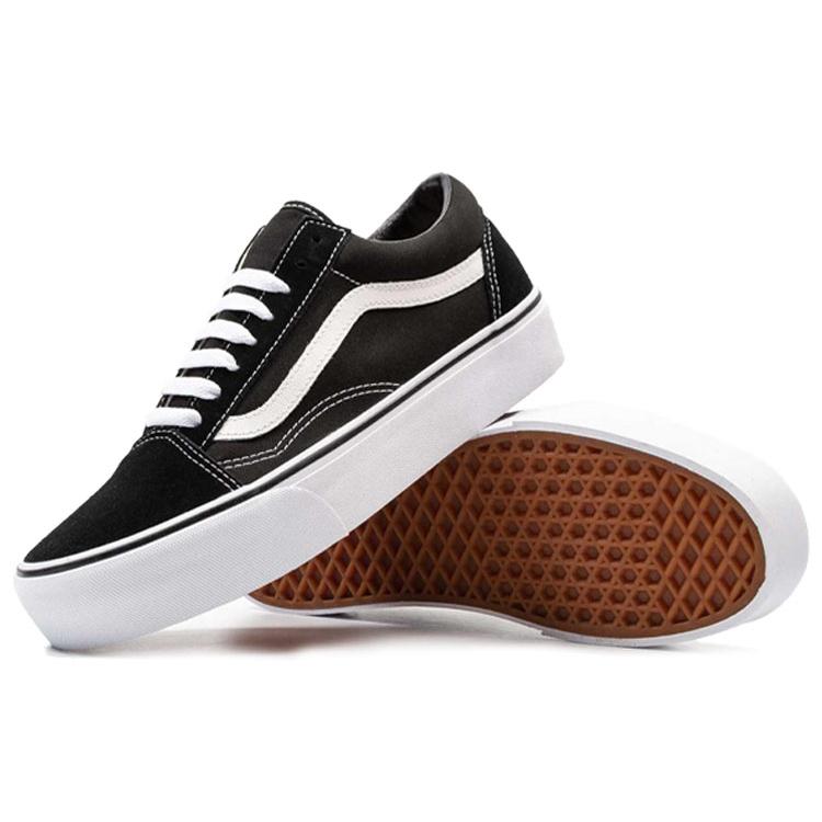 Vans Old Skool Platform 'Black White' (Unisex) Black / White Skateboard Shoes VN0A3B3UY28