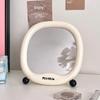 Kawaii Little Tail Makeup Mirror Cute Portable Desktop Mirror for Student Dormitory INS Style Decorative Mirror Bedroom Decor