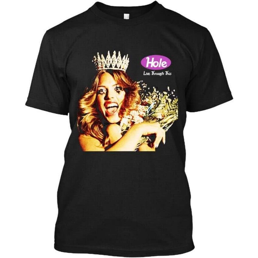 DXTR3FDdk NWT Hole Live Through This American Rock Band Album Music Art T-Shirt Black S