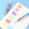 New ABS Multicolor Crayons Push Style DIY Colored Pencil Portable 8 In 1 Painting Tools Kids