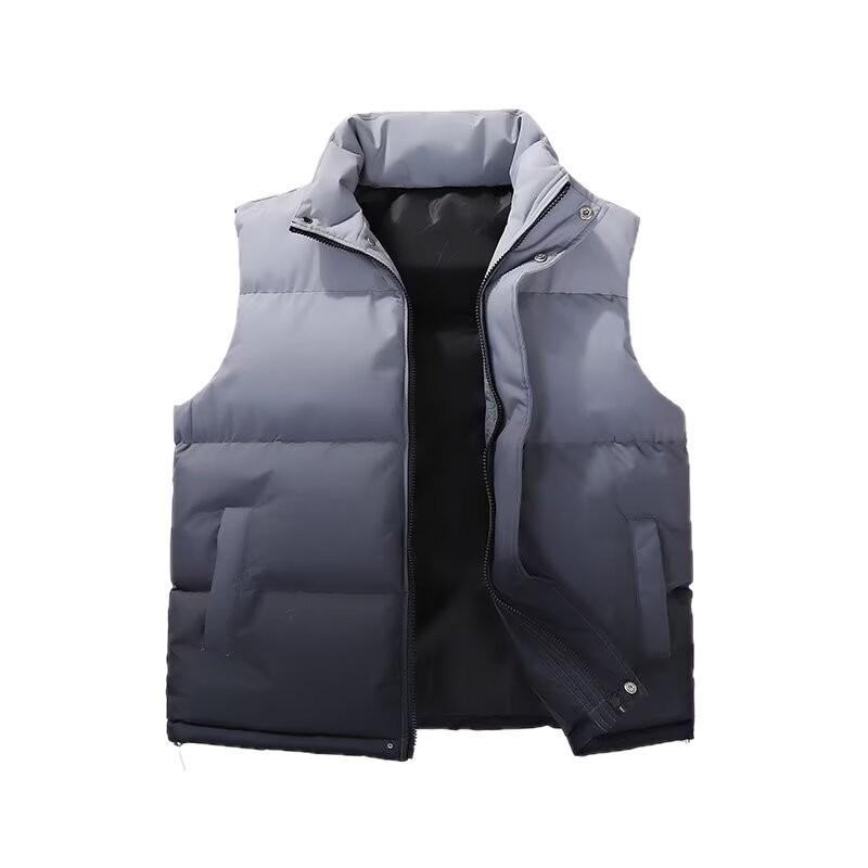 New autumn and winter warm vest versatile model gradually coat cold zipper vest