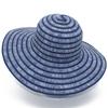 Spring and Summer New Sun Hat Women's Stripes Small Fresh Foldable Big Brim Sun Protection Straw Hat Versatile Sun Hat