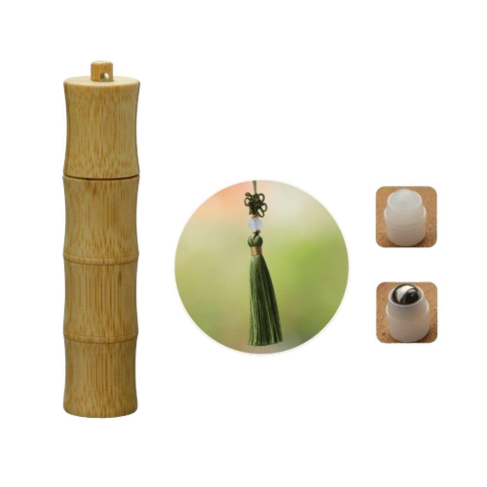 5/10ml Bamboo Roll-on Bottle Steel Roller Ball Lipstick Tube Natural Lip Balm Tubes  Lipgloss Pack