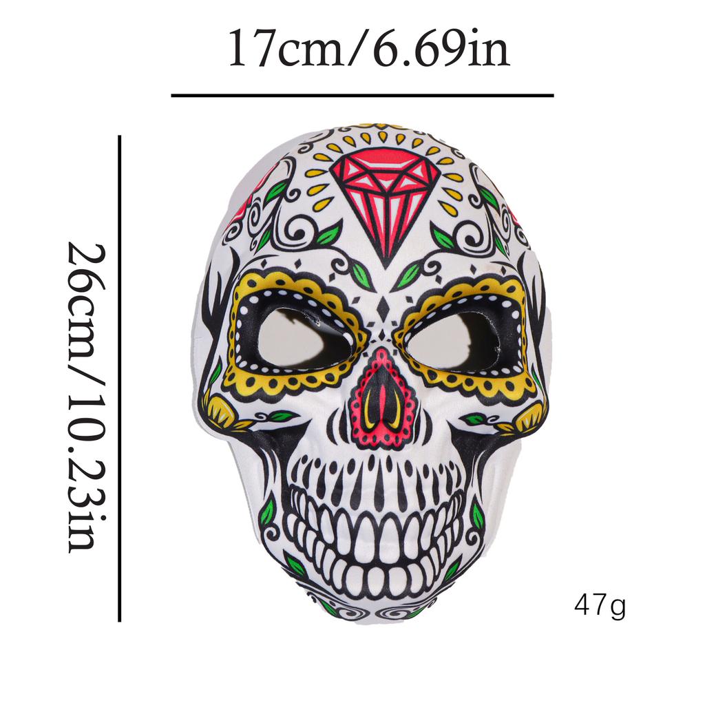 Friendly EVA Plastic Skull Face Mask Comfortable Cosplay Face Cover Ergonomic For Themed Parties Stage Performances