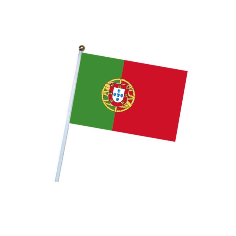 50Pieces Hand Flag for Soccer & Football Fans Cheering Swing Flag Party Events Celebration National Flag Signal for Bann
