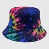 Neutral Summer Tie Dye Printed Fisherman Hat Outdoor Breathable Hat Sunshade
