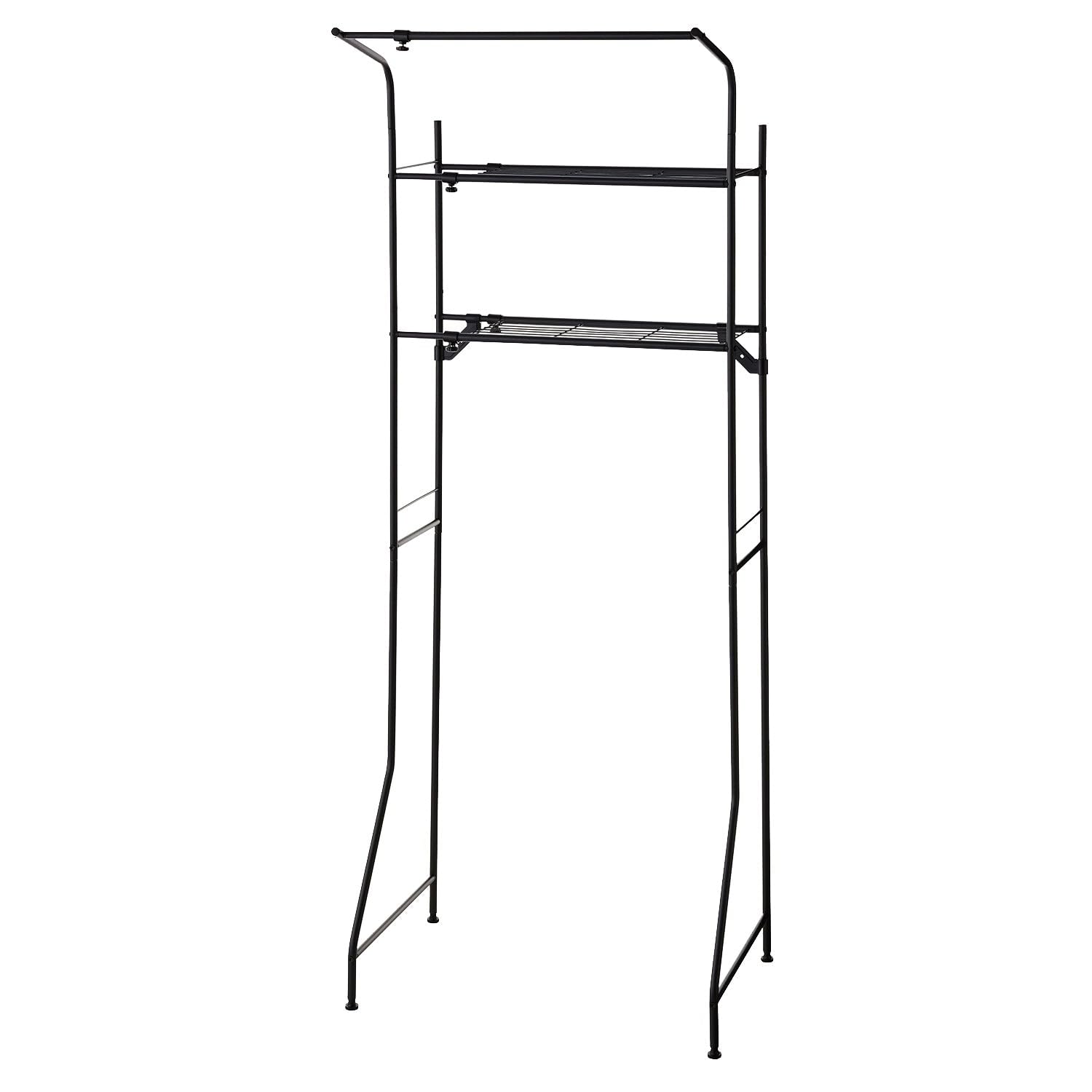 

HEIAN SHINDO Узкая прачечная 2 с вешалкой, расширяемая по горизонтали и совместимая с матовой, Широкая x 53 см Глубокая x 181 см Heian Shindo Kogyo Стойка, Полки,