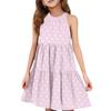 Children's Summer Casual Fashion Round Neck Sleeveless  Dress