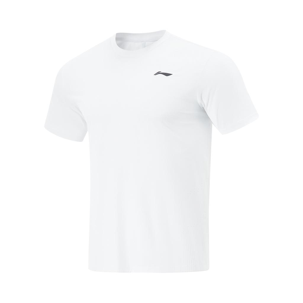 Li Ning Fitness Series Sports Casual Simple Cool Air Feeling T-Shirt Men Tops White ATSV333-8