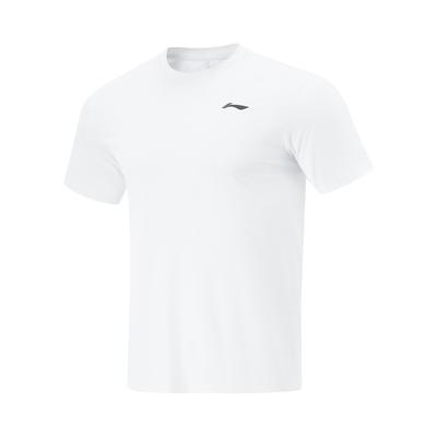 Li Ning Fitness Series Sports Casual Simple Cool Air Feeling T-Shirt Men Tops White ATSV333-8