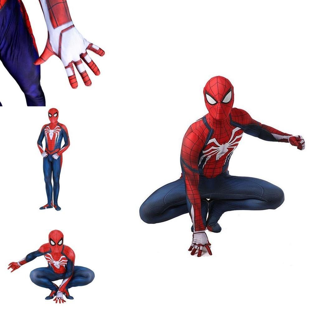 Ps4 Insomniac Spider-man Cosplay Costume 3d Print Adult Kids Spidey Zentai Suit With Exquisite Workmanship And Breathable Lycra Material