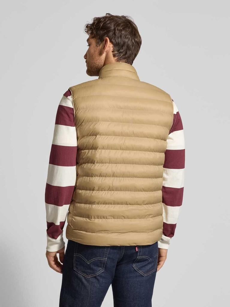 Зимняя куртка Tommy Hilfiger со стеганым жилетом, прошитым логотипом, бежевая