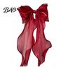 Boho Curtain Holders French Silky Bow Tieback, Window Ties Decorative Tieback Backs, Drape Holdbacks for Home Bedroom Tie Backs