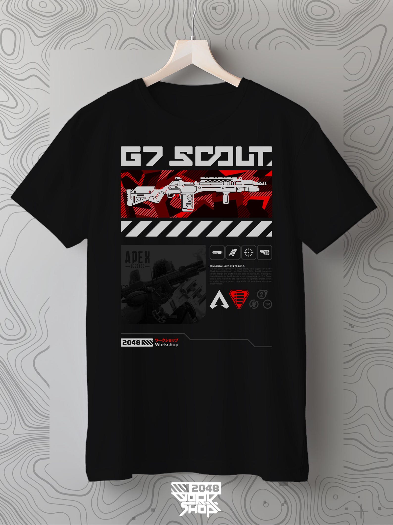 Apex Legends G7 Scout T-Shirt: Unisex Legacy Design 4XL