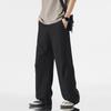 Summer New Pleated Outdoor Sports Casual Pants Men's Solid Color Simple and Versatile Loose Wide-leg Trousers