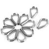 3MM Edelstahl Marine Drahtseilklemmen Kabel Schutzring Kauschen Klemmen