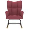 Rocking Chair Burgundy Fabric