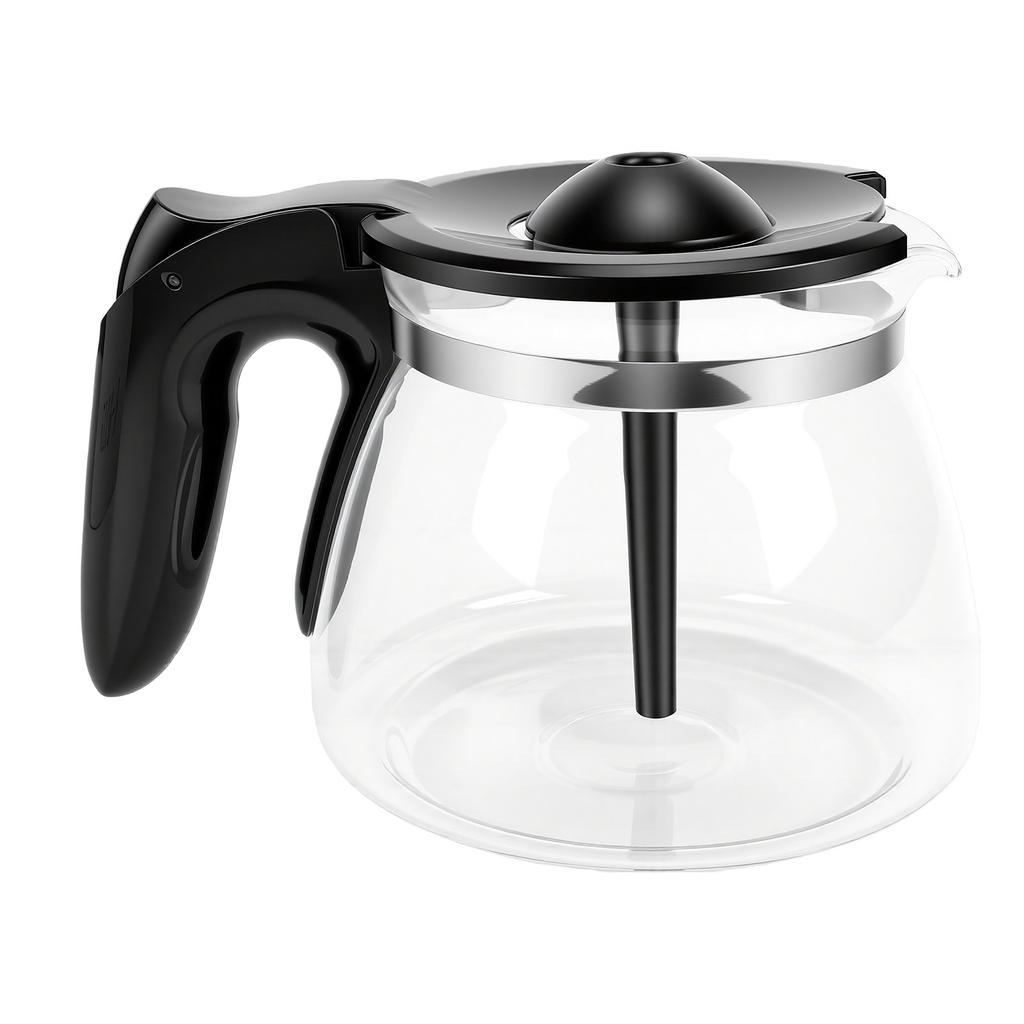 Carafe de remplacement pour cafetière 10 tasses Capacité 1,5 L Pot en verre pour cafetière Lavable au lave-vaisselle Résistant à la chaleur Antidéflagrant