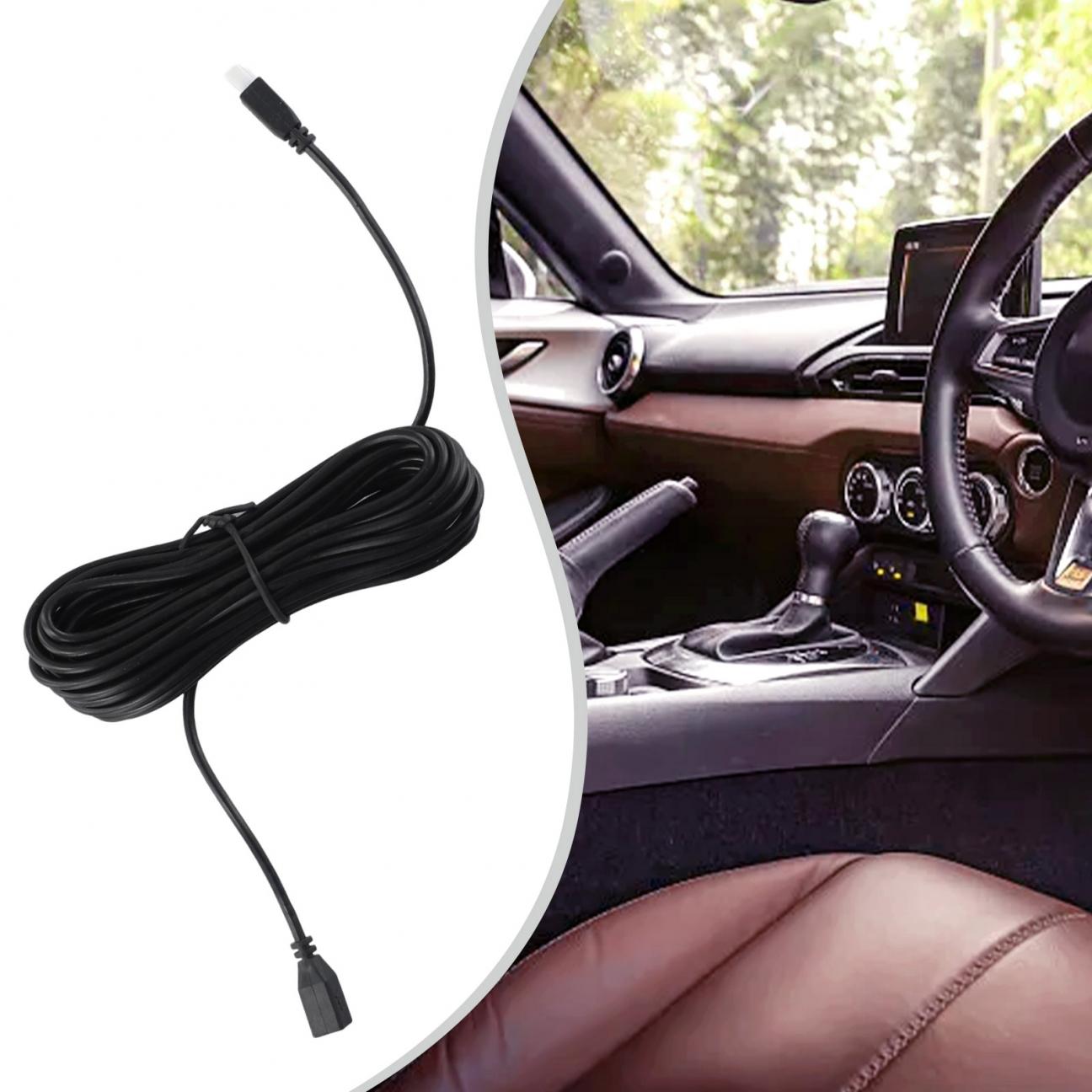 

1pc Extension Cable Black Parking Sensor Extension Cable Plastic