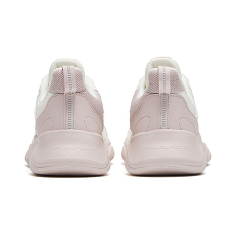 Anta Fashionable Comfortable Shock Absorbing Durable Low Top Running Shoes Women Sneakers White Gray 922245527-2