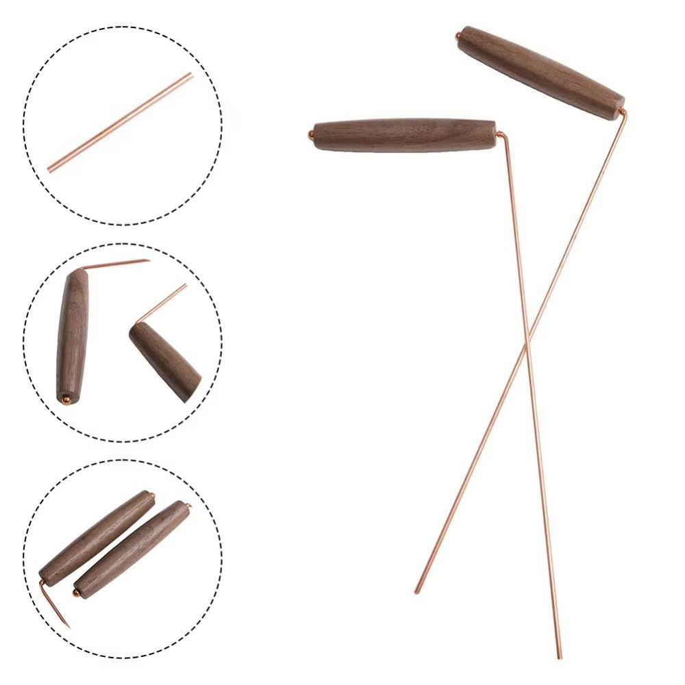 Detachable Pure Copper Metal Detector Flexible Metal Pinpointer Dowsing Rod  Outdoor Activities