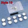 10 PEZZI Bottoni per Jeans di Ricambio 17mm Senza Cucitura Bottone in Metallo Kit di Riparazione Bottoni per Jeans Rimovibili Senza Chiodi Set Accessori da Cucito
