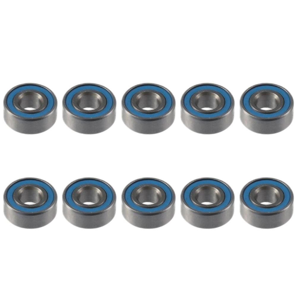 

10 шт., миниатюрные шарикоподшипники из хромированной стали с двойным уплотнением, 10 шт., коробки передач с двойным уплотнением