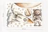 Wall Stickers Space Teddy Bear Astronaut Planets Children'S Room
