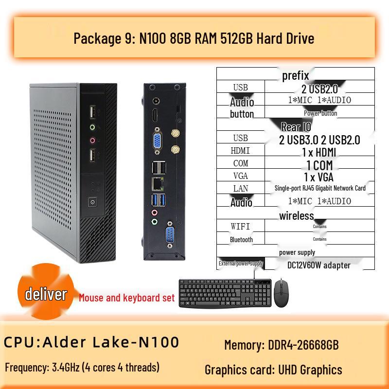 LianDa T45X Mini PC: Core XinChuang Cloud Terminal for Industrial Control