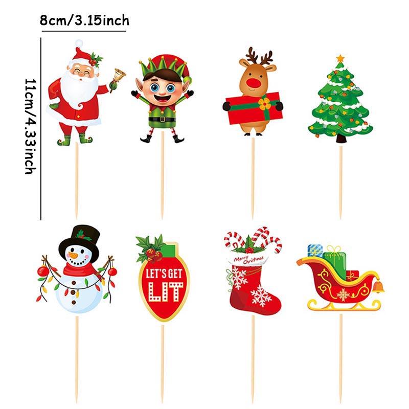 

6pcs Lovely Christmas Lollipop Package Cards Snowman Candy Package Kids DIY Candy Holder Cards Kids Partry Decor Xmas Supply