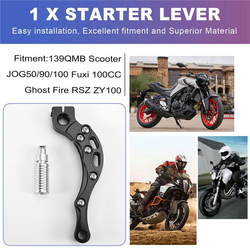 Powerful Motorcycle Engine CNC Kick Start Starter Lever For Yamaha Honda 139QMB Scooter JOG50/90/100 Fuxi 100CC Ghost Fire RSZ