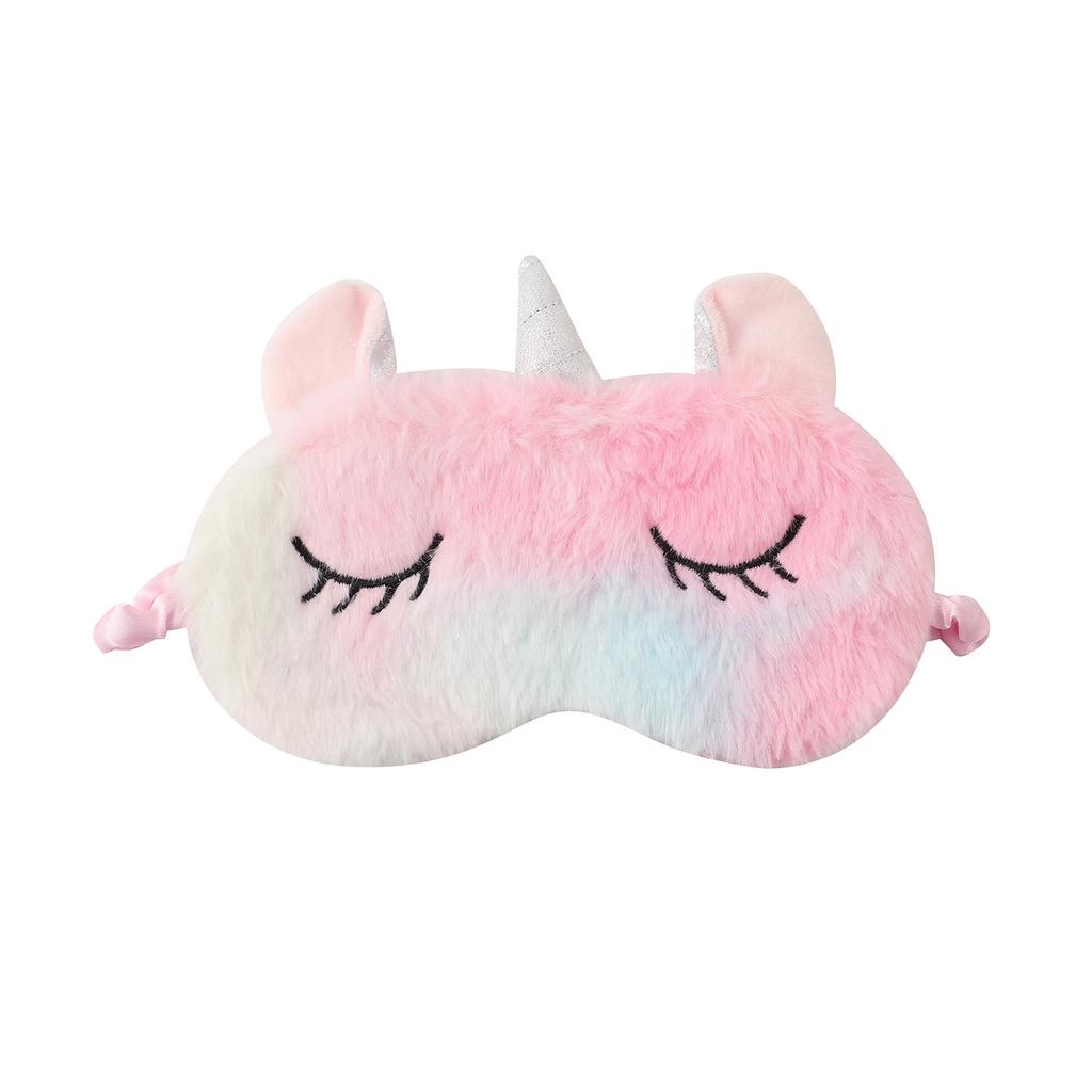 Cartoon plush eye mask, children's blackout sleep eye mask, nap eye mask