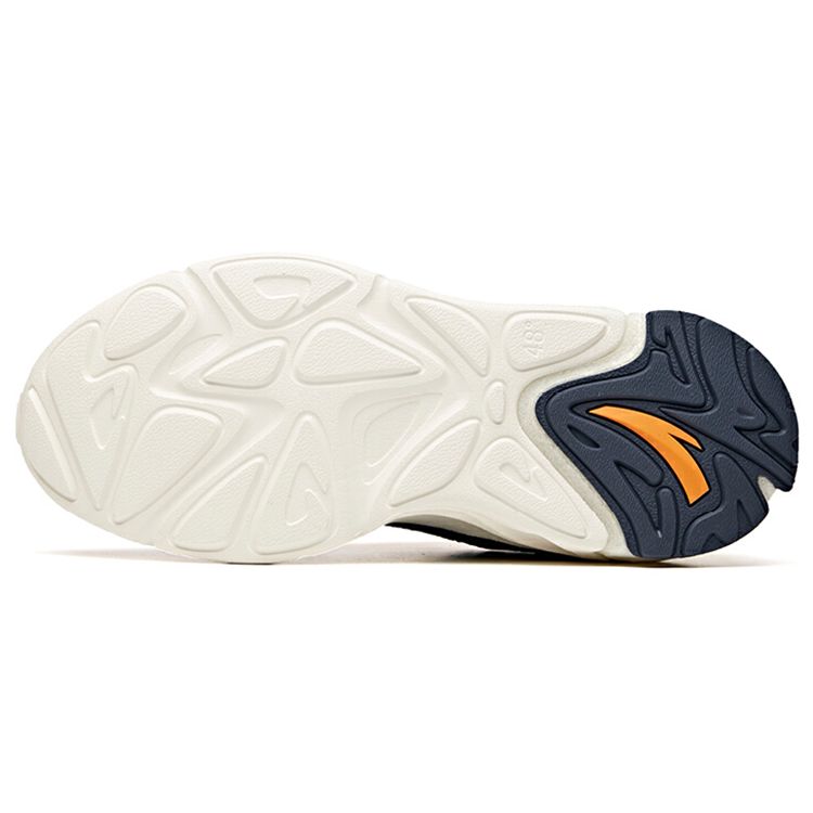 Anta Pulse Lifestyle Series Fabric Synthetic Leather Retro Shock Absorption Non-Slip Wear-Resistant Low-Top Sports Casual Shoes 912048850-1