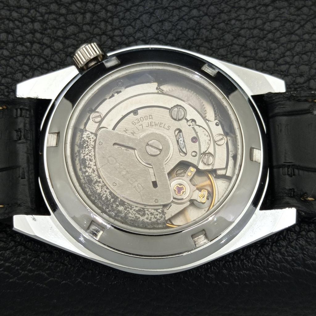 AUTOMATIC VINTAGE SEIKO 5 REFURBISHED JAPAN MENS BLACK DIAL WATCH A440418-9 Sk-a440418-1
