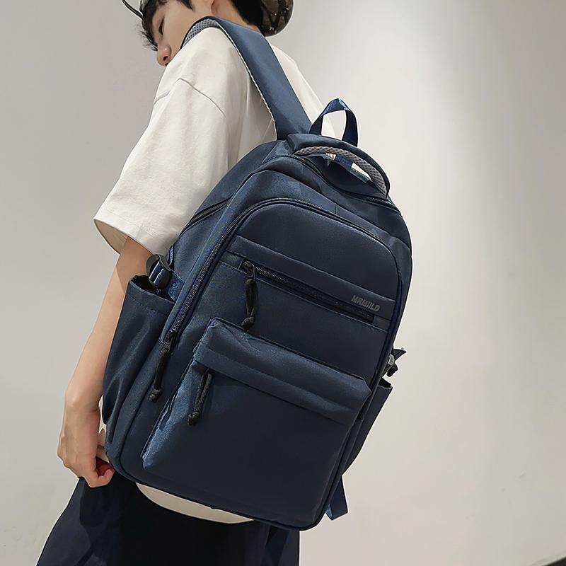 Large Capacity Backpack Junior High School Student Lightweight Schoolbag Travel Backpack