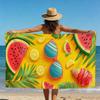 Tropical Leaf Print Beach Towel Microfiber Quick Dry Lightweight Absorbent Bath Towel for Summer Beach Pool Use