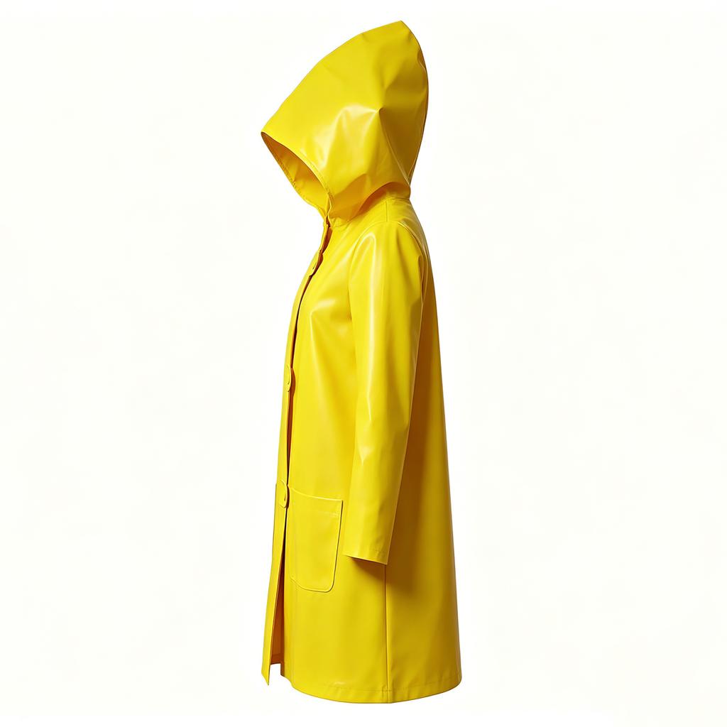 Little Nightmares 2 Six Cosplay Outfit | Yellow Hooded Raincoat Halloween Horror Costume for Carnival, Cosplay Party & Stage Per