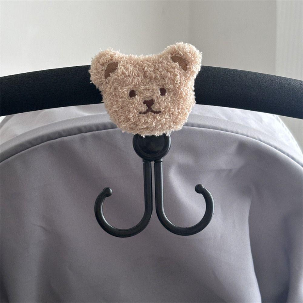 Multifunctional Baby Stroller Hook Bear Shape Stroller Accessories Durable Hanging Hook  Bike
