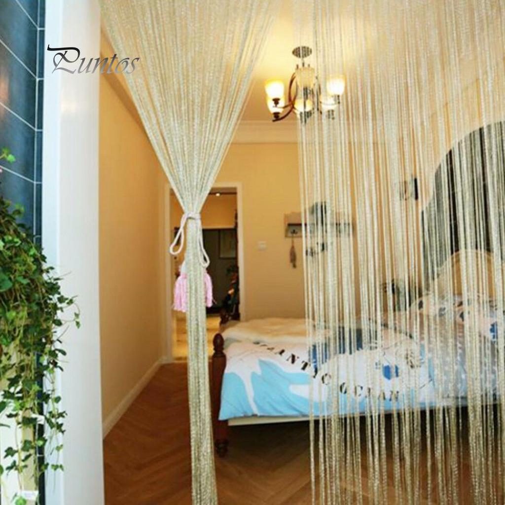 Clean Products Korálkový Flash strapec Lesklý reťazec Záves Dvere Okenný rozdeľovač Home Decor