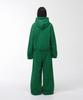 Yankoaleupeu Diploma Embroidered Wide Double-Pleat Sweatpants - Green