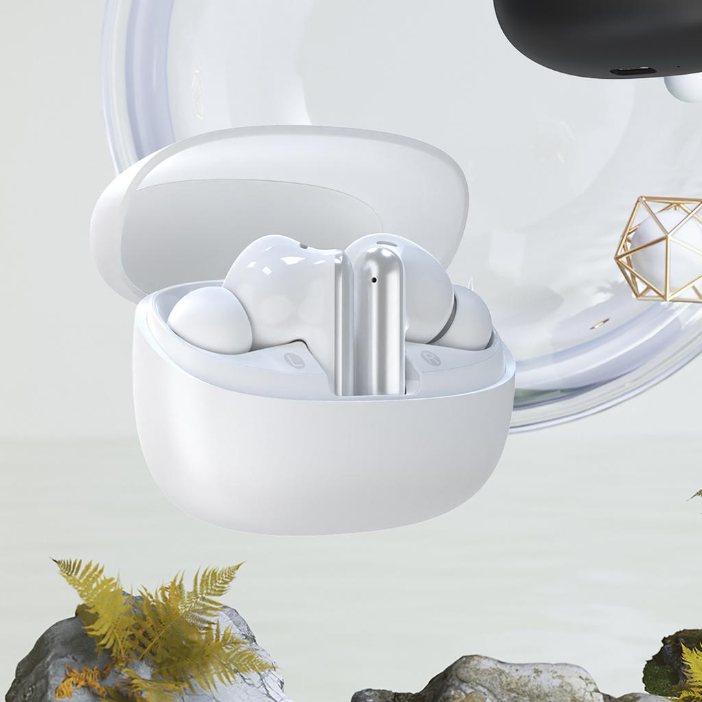 U21 TWS ANC ENC Bluetooth Wireless Headphones - White