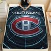Custom Name,Montreal Canadiens Printed Flannel Blanket, soft throw for bedroom sofa, washable, Christmas present, great gift.