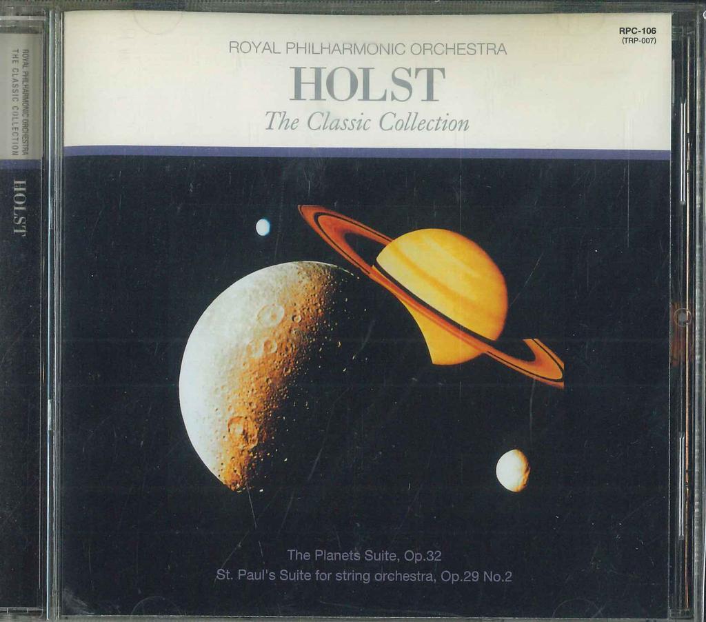 CD  - Holst: The Planets, St. Paul Suite RPC106 SBM 2004 Japan Classical Used
