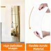 Self Adhesive Mirror Tiles 30x30cm,Stick On Wall Non-Glass Acrylic High Clear Mirrors Stickers,Flexible Full Length Plastic Mirror Sheets for Bathroom