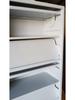 4-Layer Single-Sided Steel Magazine, Newspaper, and Book Rack Cabinet with Lower Shelf