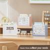 2025 Desk Calendar Stand with Storage