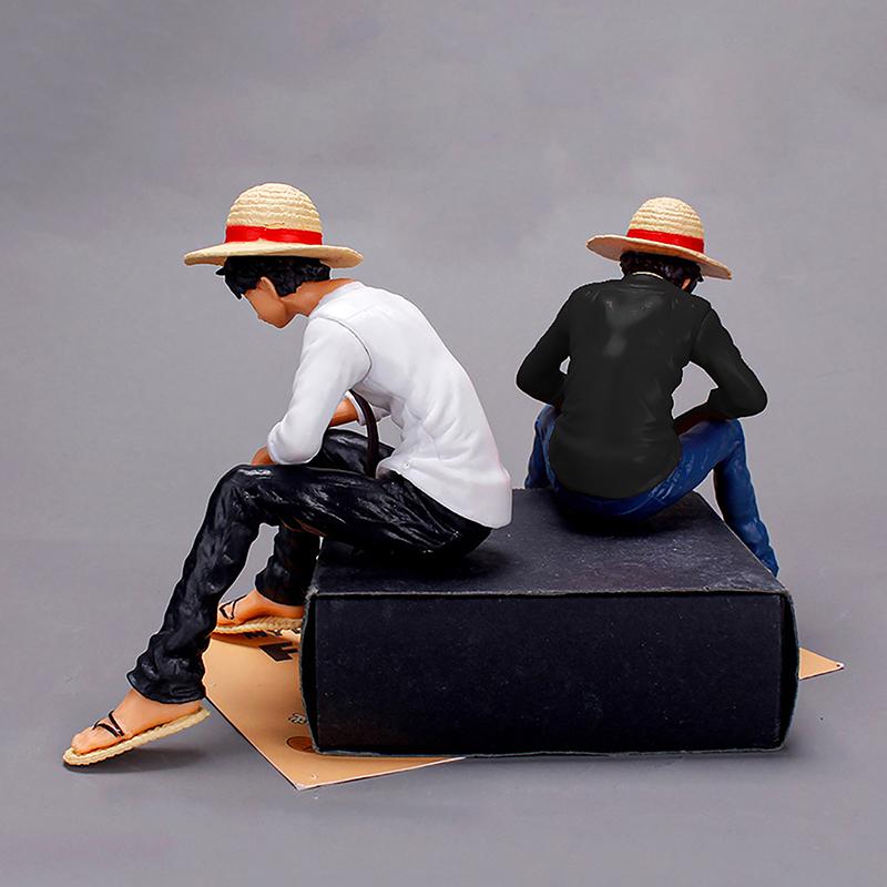 Anime One Piece Luffy Pvc Figurine Monkey D Luffy Classic Model Toys Sabo Ace Doll Cake Car Decoration Collection