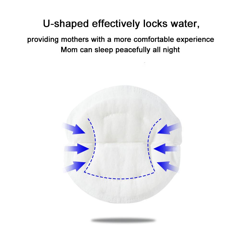 100 ST läckageskydd Engångsläckageskydd individuellt förpackat ultratunt andningsbart läckageskydd efter amning