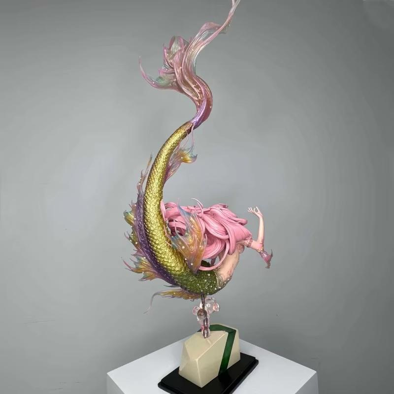 Mermaid Princess Tide Secondary Element Game Garage Kit Action Figure - Beautiful Handmade Girl Model Ornament Collectible Toy